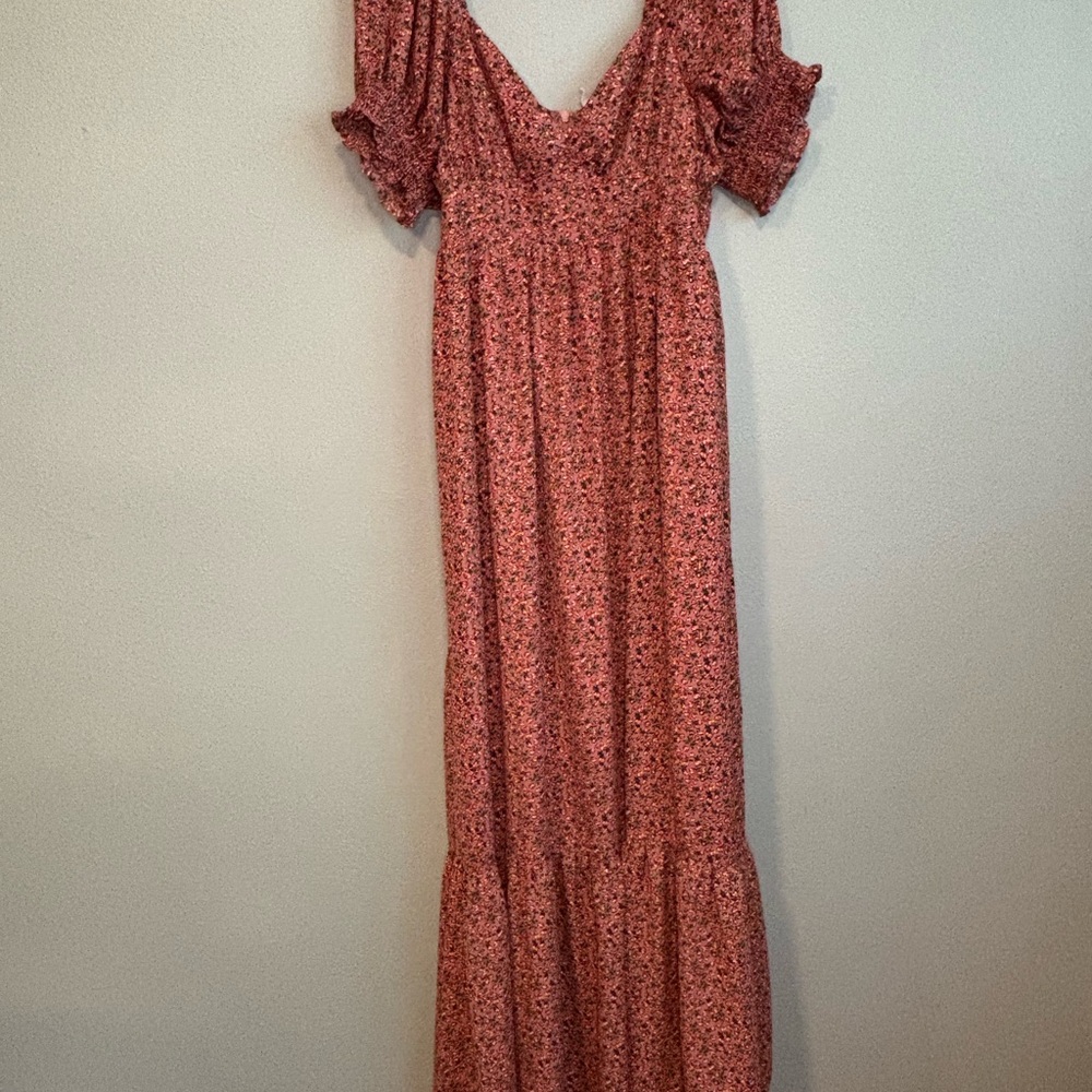 Pinkblush Red Floral Maxi Dress